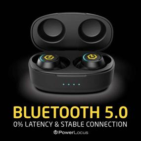 img 3 attached to PowerLocus PLX2 True Wireless Earbuds: Bluetooth V5.0 Hi-Fi Stereo Headphones W/ IPX5 Waterproof For IPhone, Samsung, Laptop & Tablets