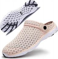 👞 durable and stylish meduman dark grey breathable slippers sandals logo
