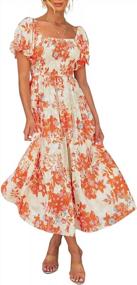 img 4 attached to Floral Perfection: ZESICA Women'S Boho Maxi Dress For A Dreamy Summer Look