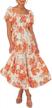 floral perfection: zesica women's boho maxi dress for a dreamy summer look logo