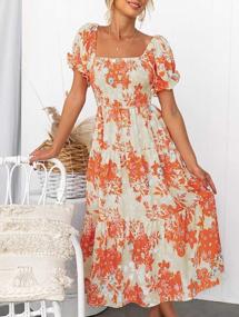 img 2 attached to Floral Perfection: ZESICA Women'S Boho Maxi Dress For A Dreamy Summer Look