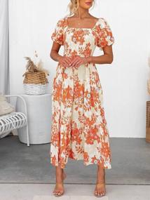 img 3 attached to Floral Perfection: ZESICA Women'S Boho Maxi Dress For A Dreamy Summer Look