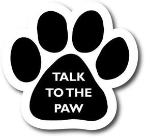 img 1 attached to The Paw Pawprint Car Magnet by Magnet Me Up 🐾 - Enhance your Auto or Truck with Paw Print Decal Magnet