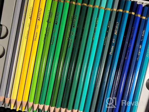 img 1 attached to Premium Artisto Colored Pencils Set Of 72 With Soft Core Leads, Blendable And Vibrant Colors, Ideal For Novice And Expert Artists review by Andre Parsons