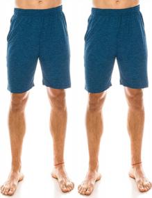 img 1 attached to Comfortable Men'S Lounge Shorts With Pockets - Perfect For Pajamas, Sleeping, And Relaxing In Style, Available In Small To Big And Tall Sizes