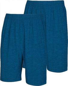 img 4 attached to Comfortable Men'S Lounge Shorts With Pockets - Perfect For Pajamas, Sleeping, And Relaxing In Style, Available In Small To Big And Tall Sizes