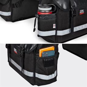 img 2 attached to 🏍️ KEMIMOTO 30L Universal Motorcycle Saddle Bags - Middle-Sized Throw Over Cruiser Panniers for Motorbike, Dirt Bike, Scooter