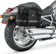 🏍️ kemimoto 30l universal motorcycle saddle bags - middle-sized throw over cruiser panniers for motorbike, dirt bike, scooter логотип