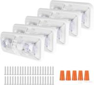 🚐 rvzone 12v led rv ceiling light: 1000 lumen double dome - 5 pack, natural white 4000-4500k - interior lighting for rv, trailer, camper, truck, van, boat, car логотип