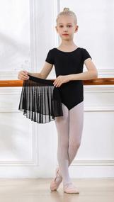 img 3 attached to DIPUG Girls Ballet Leotards With Removable Skirt: Toddler Hollow Back Dance Dress Combo