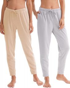 img 4 attached to Women'S Femofit Cotton/Modal/Fleece Pajama Pants Sleepwear Bottoms S-XL (1-2 Pack)