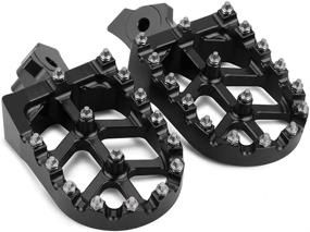 img 4 attached to AnXin CNC Foot Pegs Footrests Black Motorcycle - Compatible with Z50R 80-99 XR50R 00-03 XR70R 97-03 XR80R XR100R 85-03 CRF80F CRF100F 04-13