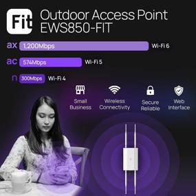 img 2 attached to Управляемая наружная точка доступа EnGenius Fit EWS850-FIT Wi-Fi 6 (11Ax) 2X2