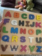 img 1 attached to 🔠 Driddle Magnetic Wooden Alphabet Puzzle - Boost ABC & Color Learning with Montessori-inspired Toddler Educational Toy review by Bob Taylor