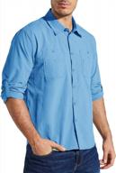 мужские рубашки с длинным рукавом для туризма, рыбалки и солнцезащитных очков upf 50+ с технологией охлаждения spf и быстросохнущей тканью для защиты от ультрафиолета логотип