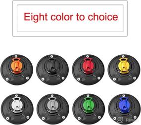 img 2 attached to 🔒 High-Quality CNC Aluminum Billet Keyless Twist-off Gas Fuel Tank Cap Cover for Y.a.m.a.h.a XJ 1200/ XJ 1300 SP