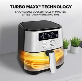 img 2 attached to Enjoy Healthy & Delicious Cooking With The Kalorik MAXX® Digital Air Fryer - 7-In-1 Oilless Fryer With 21 Smart Presets, LED Display And Nonstick Basket - Recipe Book Included!