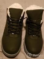 img 1 attached to 👢 VisionReast High Top Winter Snow Boots - Men's & Women's Outdoor Hiking Booties, Non-Slip & Warm Fur Lined Shoes review by Josh Fox