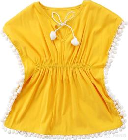 img 4 attached to Toddler Cover Up Sundress Summer Poncho Apparel & Accessories Baby Boys