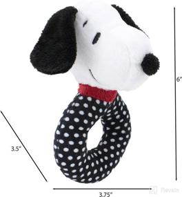 img 1 attached to 🐶 Набор для малышей Animal Adventure® Peanuts® Снупи 3 предмета: гремящая игрушка, пеленка, зажим для пустышки, покрывало размером 30x40 дюймов