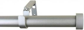 img 2 attached to 3PCS Adjustable 1-Inch Curtain Rod Bracket - VinBee Pewter Finish