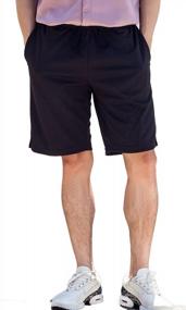 img 4 attached to Men'S B2BODY Shorts With Invisible Zipper Pockets, Hidden Stash & Elastic Waist Drawstring 10”