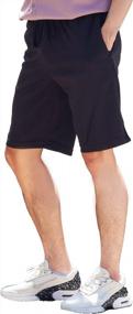 img 3 attached to Men'S B2BODY Shorts With Invisible Zipper Pockets, Hidden Stash & Elastic Waist Drawstring 10”