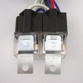 img 1 attached to 🚚 Enhance Your Truck's Headlight Performance with [ALL STAR TRUCK PARTS] 4-Headlight Relay Wiring Harness and H4 Headlamp Light Bulb Ceramic Socket Plugs Set