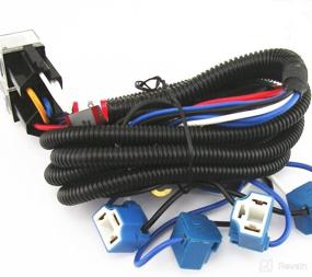 img 4 attached to 🚚 Enhance Your Truck's Headlight Performance with [ALL STAR TRUCK PARTS] 4-Headlight Relay Wiring Harness and H4 Headlamp Light Bulb Ceramic Socket Plugs Set