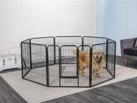 🐾 go pet club 32-inch heavy duty pet play and exercise pen with 8 panels логотип