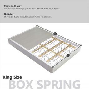img 1 attached to Greaton Assembled Low Profile Metal Traditional Box Spring/Foundation For Mattress, King, Size