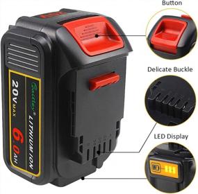 img 3 attached to Power Up Your Dewalt Tools With Waitley DCB200 20V Max 6.0Ah Lithium Ion Replacement Battery