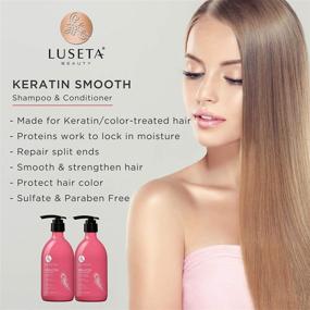 img 1 attached to 🏻 Luseta Keratin Shampoo Conditioner: The Ultimate Solution for Sleek and Straight Hair