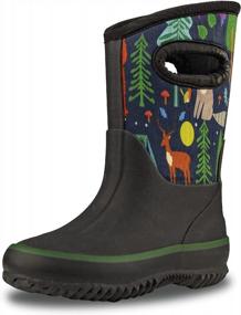 img 4 attached to All-Weather Neoprene MudBoots For Toddlers And Kids - Lone Cone'S Insulated And Waterproof Boots For Snow, Rain, And Muck