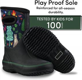 img 3 attached to Всепогодные неопреновые грязевые сапоги для малышей и детей - Утепленные и водонепроницаемые ботинки Lone Cone'S для снега, дождя и грязи