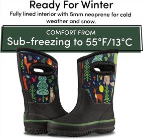 img 2 attached to All-Weather Neoprene MudBoots For Toddlers And Kids - Lone Cone'S Insulated And Waterproof Boots For Snow, Rain, And Muck