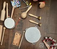 img 1 attached to Natural Wooden Percussion Instruments Toy Set For Toddlers - Educational Musical Toys With Storage Bag For Boys And Girls By LOOIKOOS review by Gucci Breeze