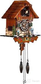 img 3 attached to 🕰️ Vintage Black Forest Cuckoo Clock – Antique Quartz Pendulum Wall Clock for Home Decor