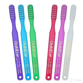 img 4 attached to 😁 Ultimate Oral Care: OraMD Bass Toothbrushes 6 Pack - Achieve a Healthier Smile!