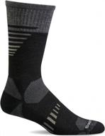 experience improved comfort and support with sockwell men's ascend ii crew compression socks logo