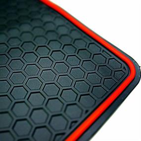 img 2 attached to 🚗 Biosp Car Rear Trunk Mat Cargo Liner for Jeep Renegade 2015-2019: All-Weather Black Red Heavy-Duty Rubber Custom Fit - Waterproof & Odorless