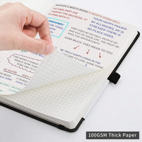 img 1 attached to 2 Pack RETTACY Graph Grid Paper Notebook - 384 Pages, Hard Cover, 100Gsm Thick Graph Paper, 5.75" X 8.38
