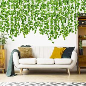 img 2 attached to Create Lush Green Spaces With DearHouse'S Artificial Ivy Vine Garlands - Perfect For Home, Office, And Event Decor!