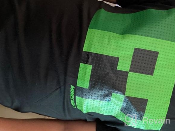 img 1 attached to 👾 Official Minecraft Boys' Creeper T-Shirt: An Essential Gaming Merchandise review by Shane Grosland