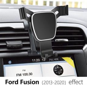 img 3 attached to 🚗 Enhance Your Ford Fusion Experience with LUNQIN Car Phone Holder: Premium Auto Accessory, Navigation Bracket, Mobile Mount, and Interior Decoration