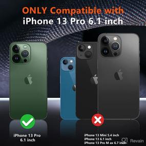 img 3 attached to SPIDERCASE iPhone 13 Pro Case: 10 FT Military Grade Drop Protection, Full-Body Shockproof, Alpine Green