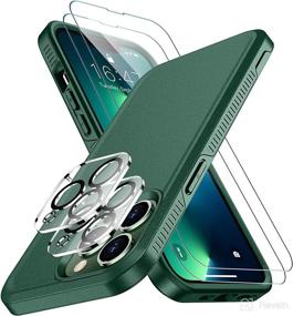 img 4 attached to SPIDERCASE iPhone 13 Pro Case: 10 FT Military Grade Drop Protection, Full-Body Shockproof, Alpine Green