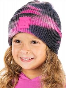 img 4 attached to Winter Ribbed Knit Beanie Cap For Kids And Toddlers By Funky Junque Children'S Hats