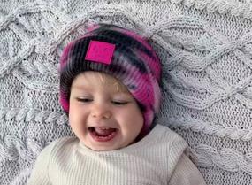 img 1 attached to Winter Ribbed Knit Beanie Cap For Kids And Toddlers By Funky Junque Children'S Hats