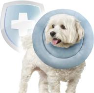 soft dog cone collar for cats after surgery - comfortable and waterproof cone for dogs and cats - prevents biting and licking, aids in wound healing - suitable for small, medium, and large pets logo